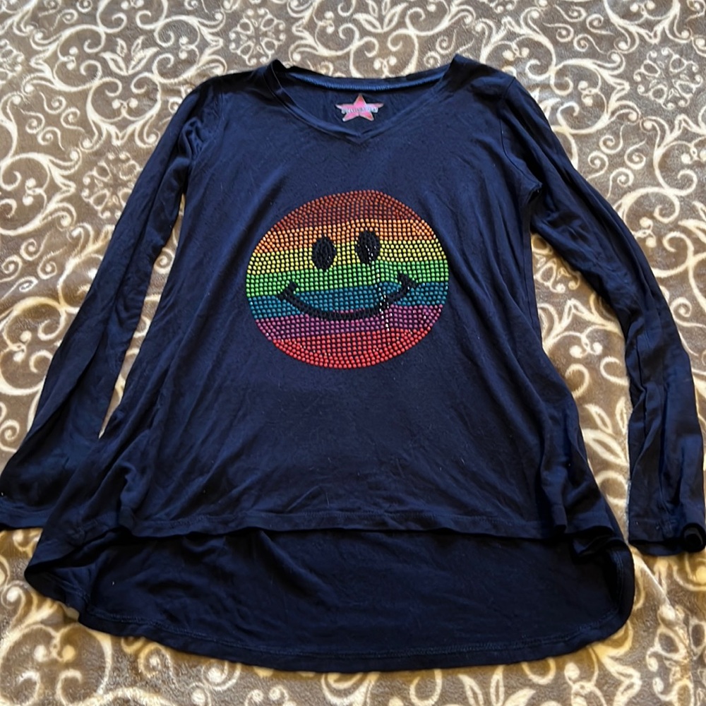 Hannah Sky navy super soft top L